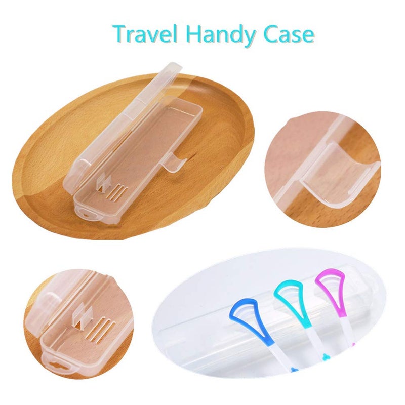 THINKPRICE Tongue Scraper Cleaner 100% BPA Free Tongue Scrapers with Travel Handy Case for Adults & Kids, Healthy Oral Care, Easy to Use, Help Fight Bad Breath (6 PACK) - Image 4